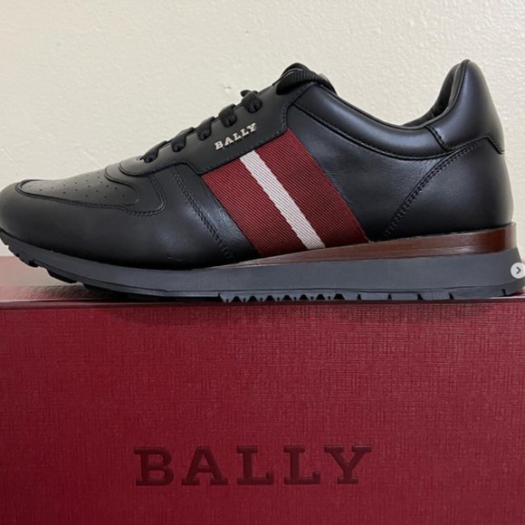 - Bally Men’s Astel Leather Sneakers In Black - Picture 5 of 12